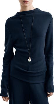 MANGO Funnel Neck Sweatshirt