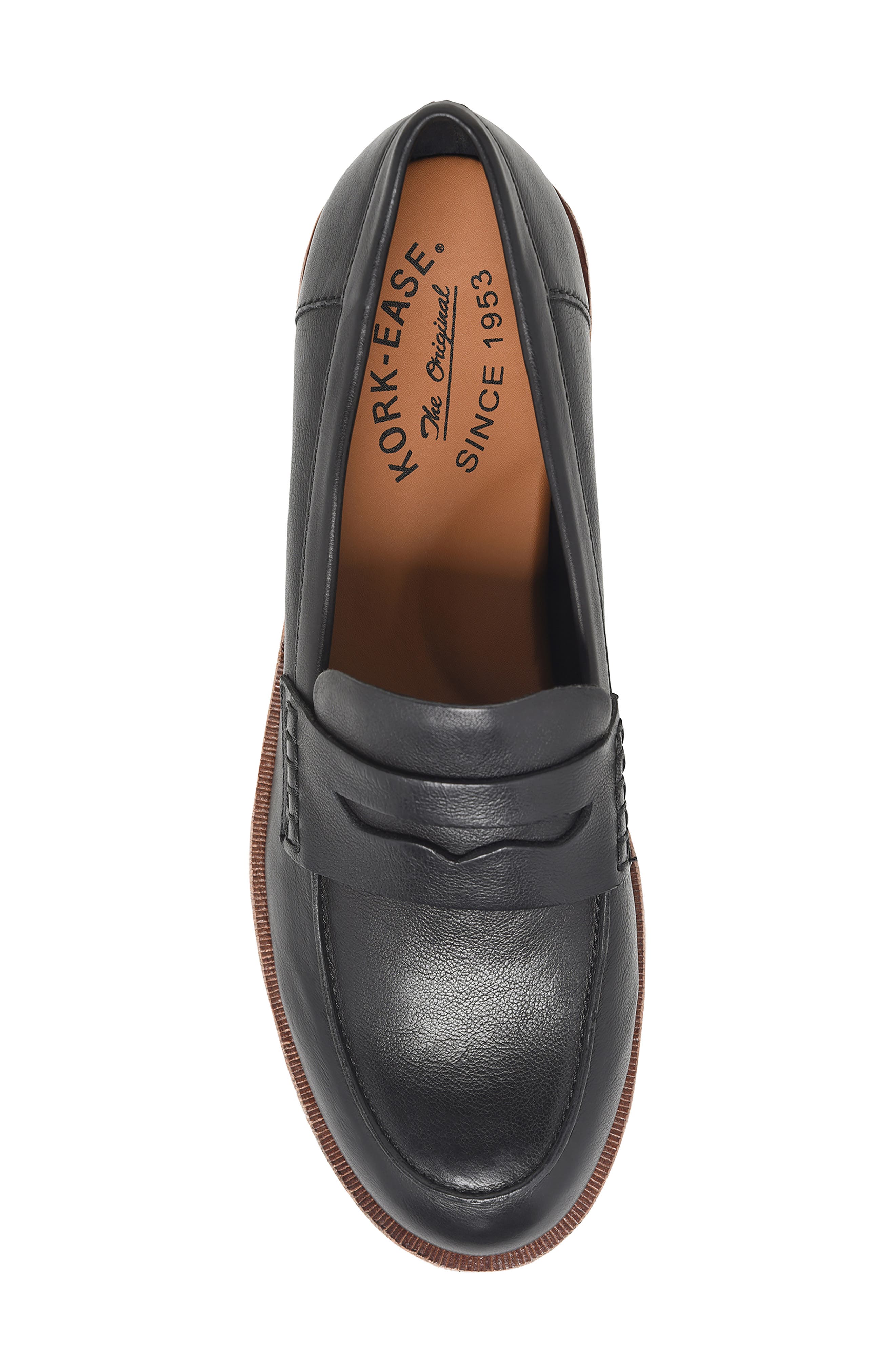 Kork-Ease<sup>®</sup> Carlisle Penny Loafer, Alternate, color, Black