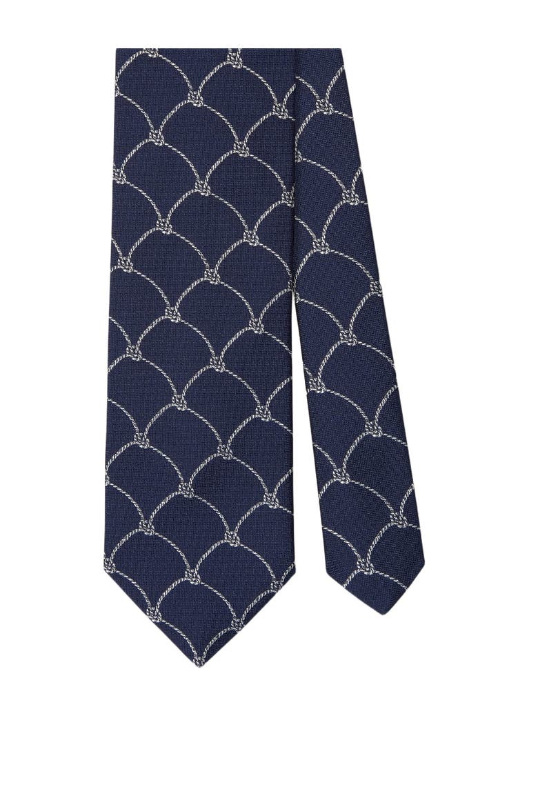 Robert Net Rope Best of Class Necktie, Main, color, Navy