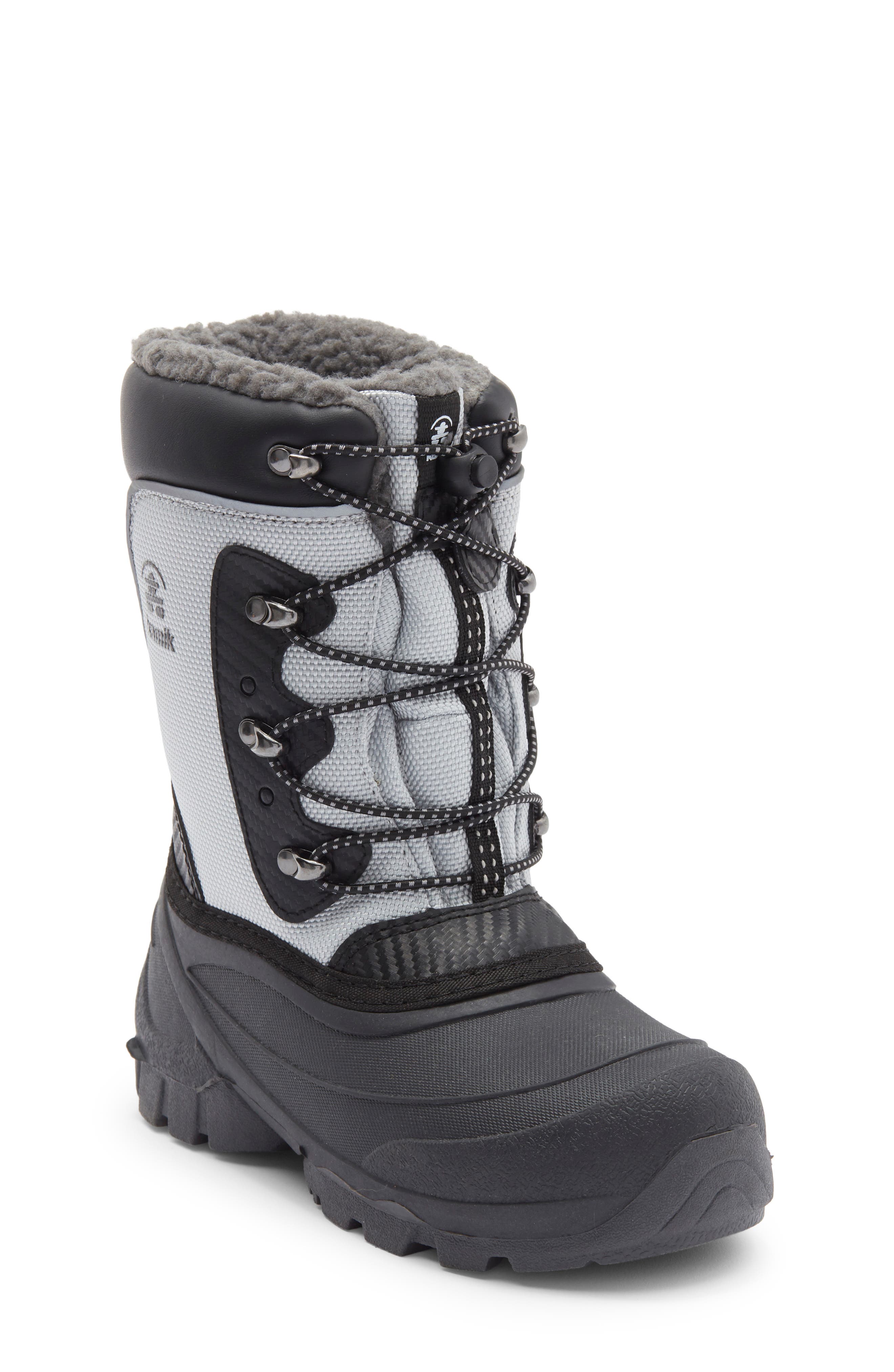 Kamik Kids' Luke 3 Fleece Lined Waterproof Snow Boot, Main, color, 