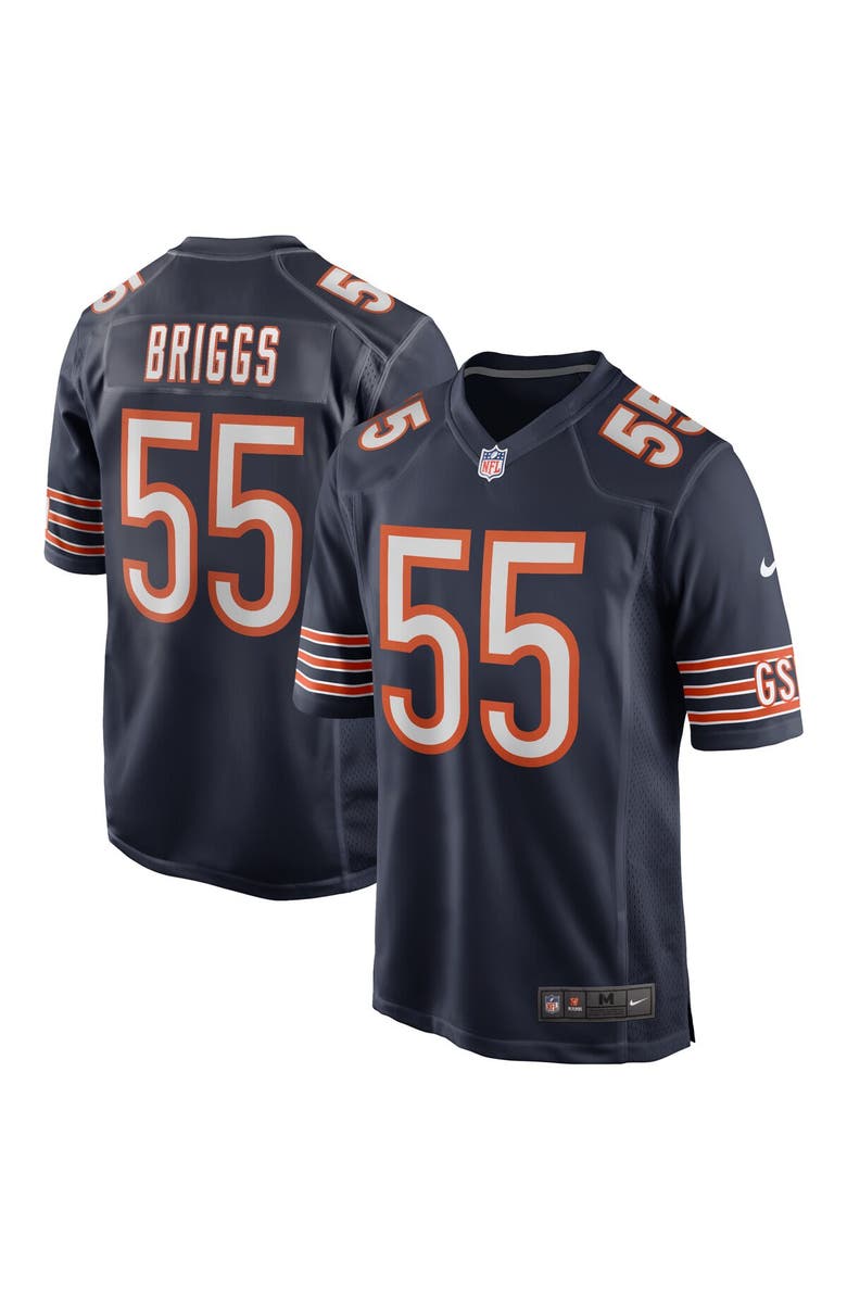 Nike Men's Nike Lance Briggs Navy Chicago Bears Game Retired Player Jersey, Alternate, color,