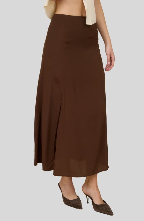 Blu Pepper Midi Skirt In Brown