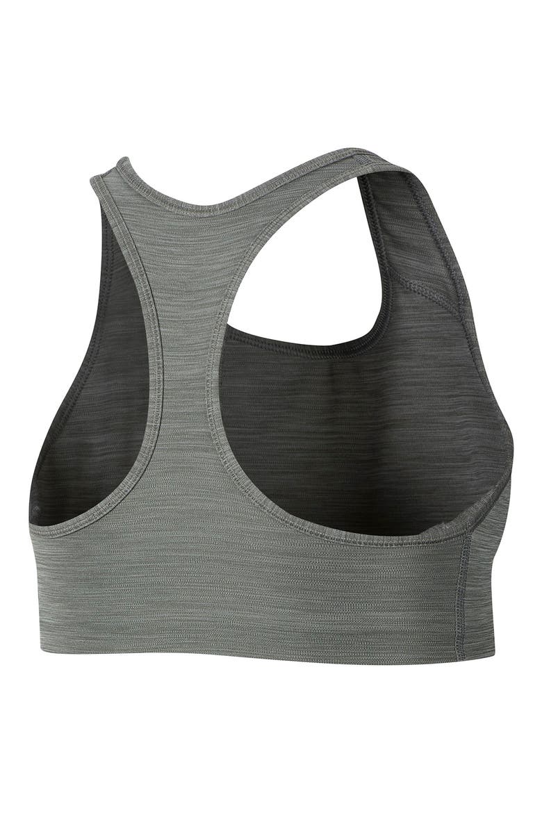 Swoosh Dri-FIT Racerback Sports Bra, Alternate, color, SMOKE GREY/ PURE/ BLACK
