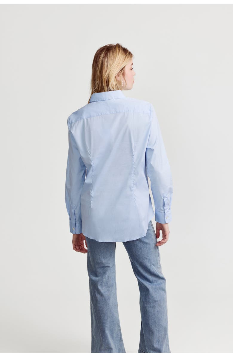 The Shirt by Rochelle Behrens The Boyfriend Shirt, Alternate, color, Blue Dawn