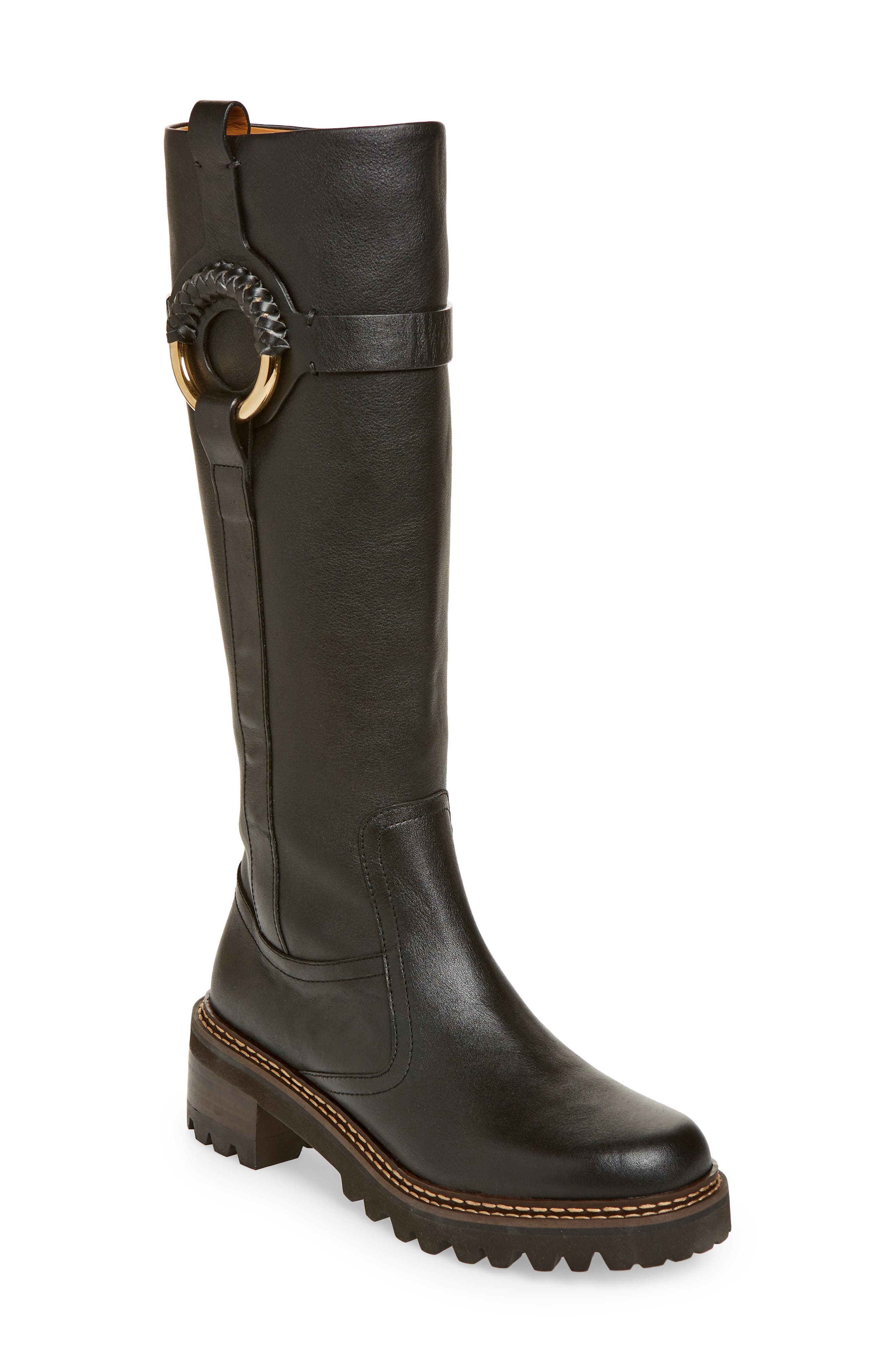 See by Chloé Hana Knee High Boot, Main, color, 