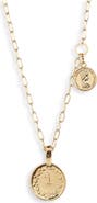 Ettika Double Coin Pendant Necklace