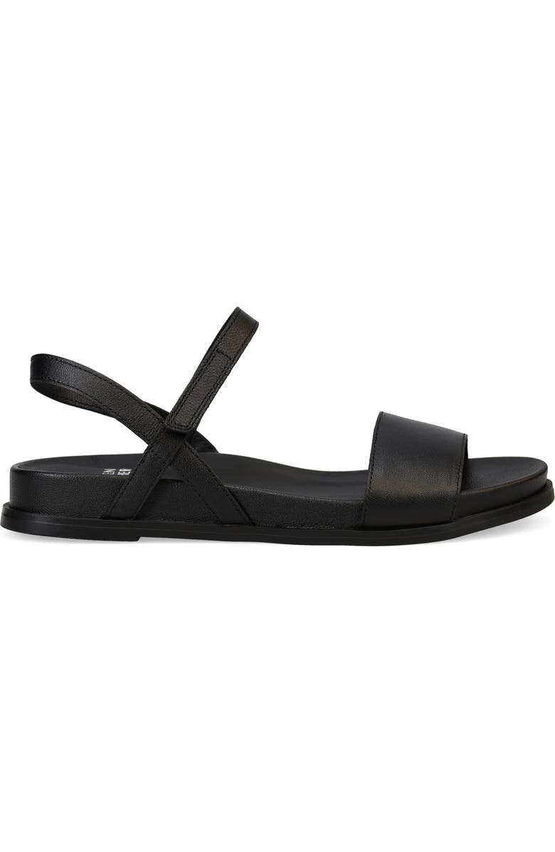 Eileen Fisher Demo Leather Sandal, Alternate, color, Black/Black