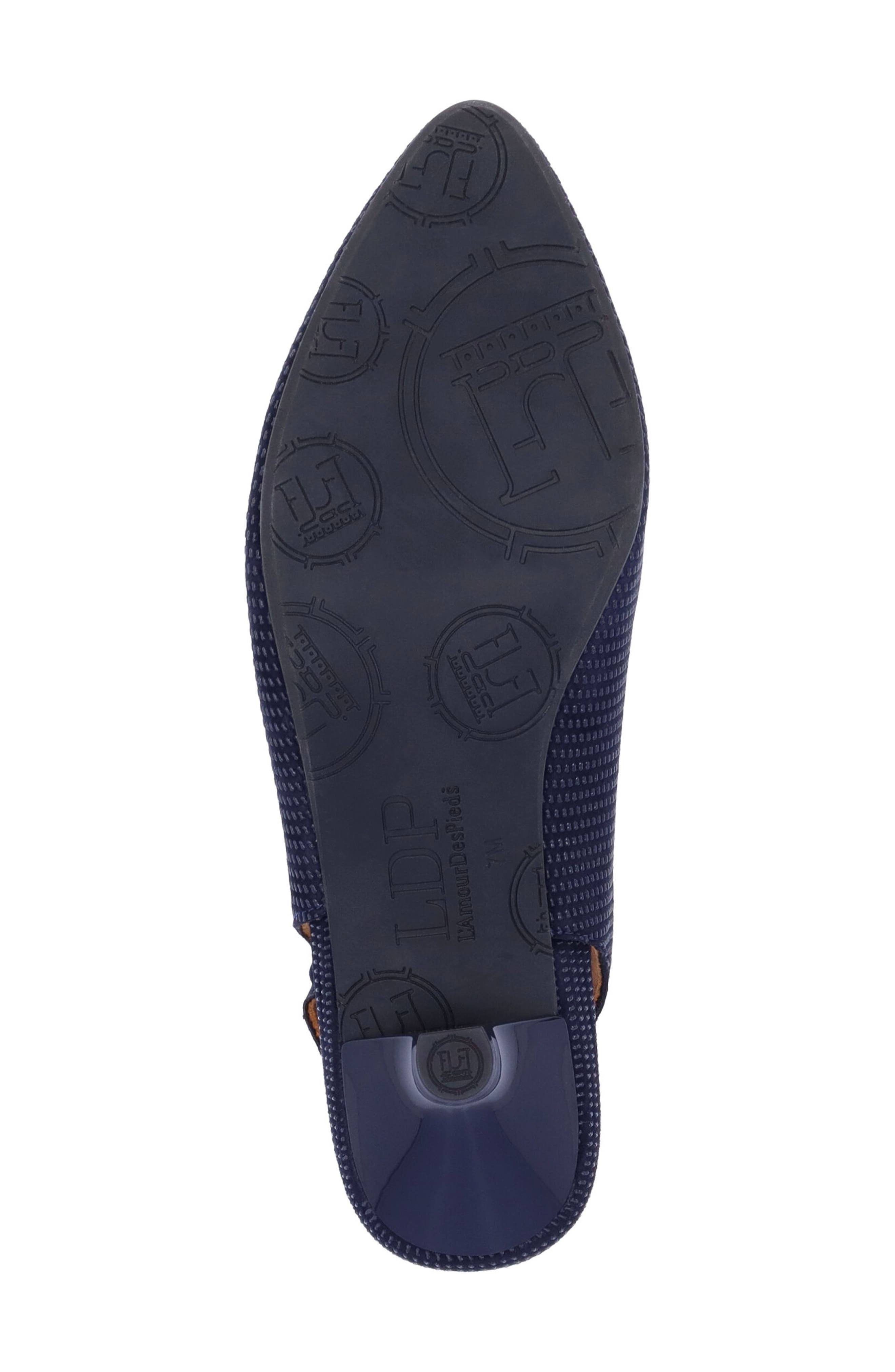 L'Amour des Pieds Hulda Slingback Kitten Heel Pump, Alternate, color, Navy
