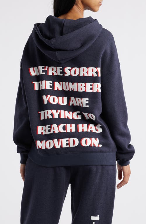 Boys Lie 1-800 Heart Racer Hoodie In Navy
