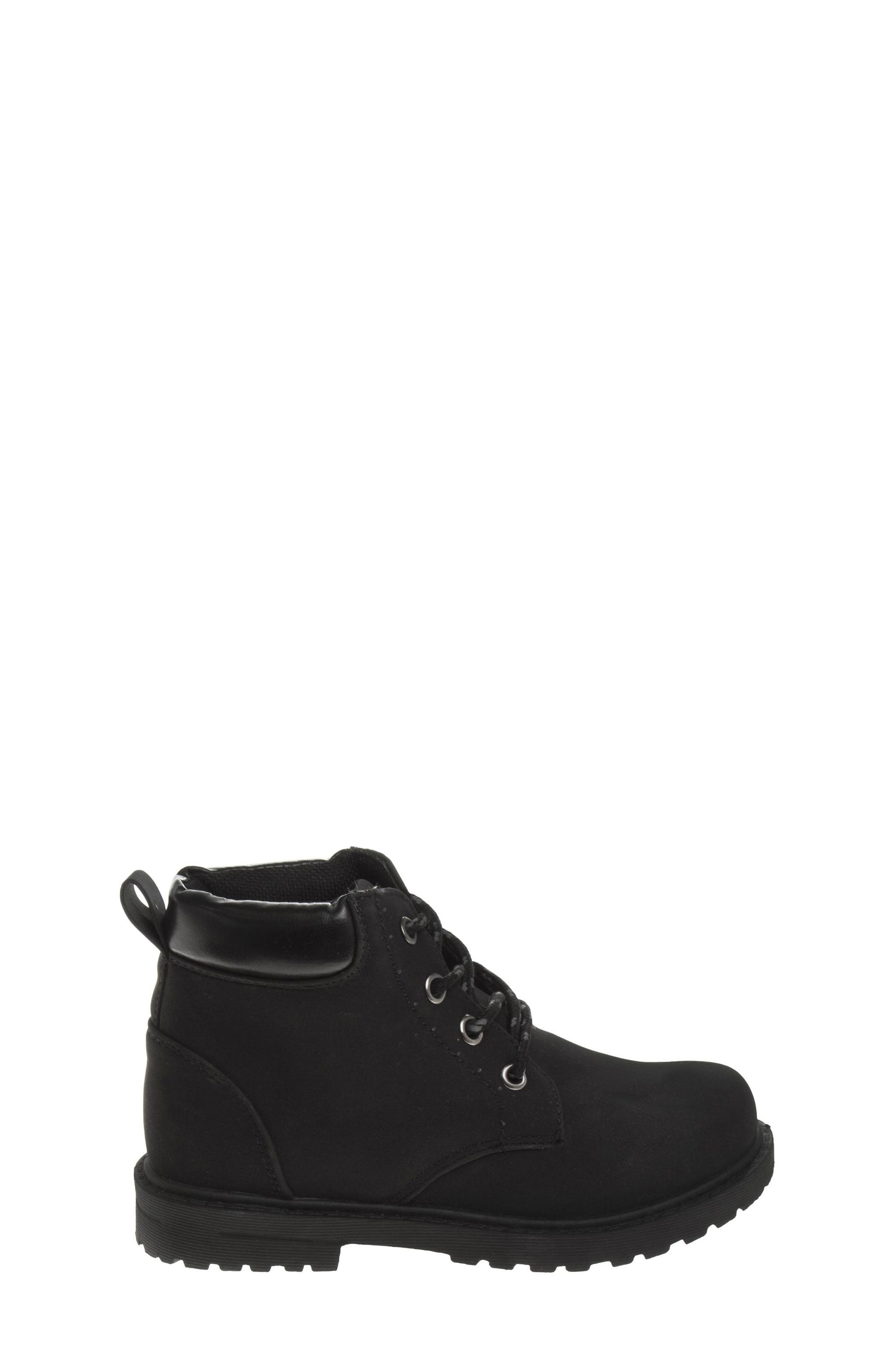 Kids' Lug Sole Boot, Alternate, color, BLACK