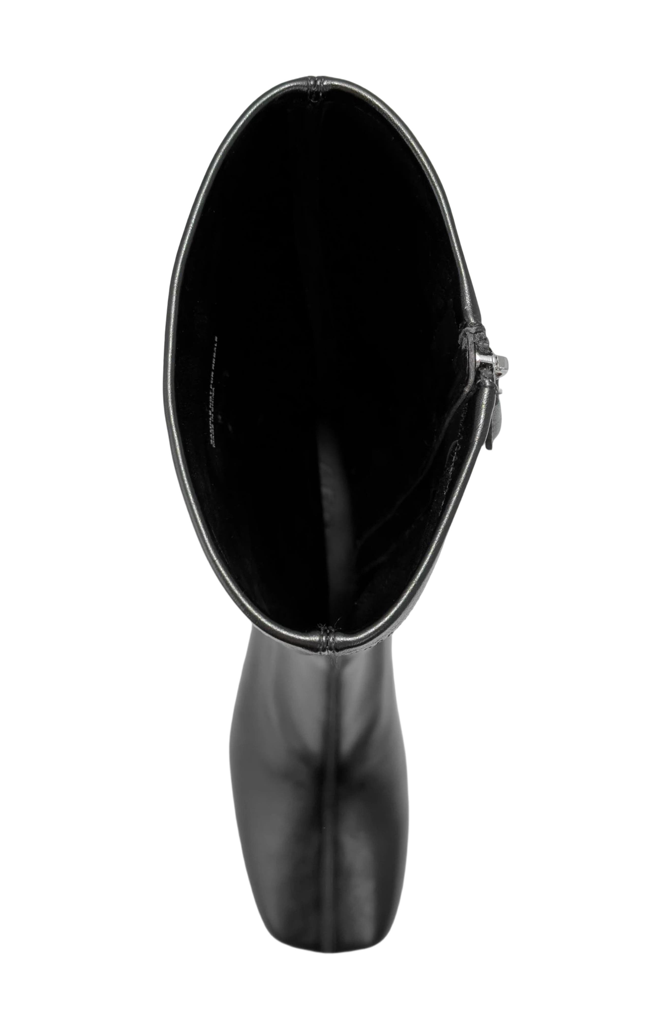 Sasha Faux Leather Platform Tall Boot, Alternate, color, BLACK