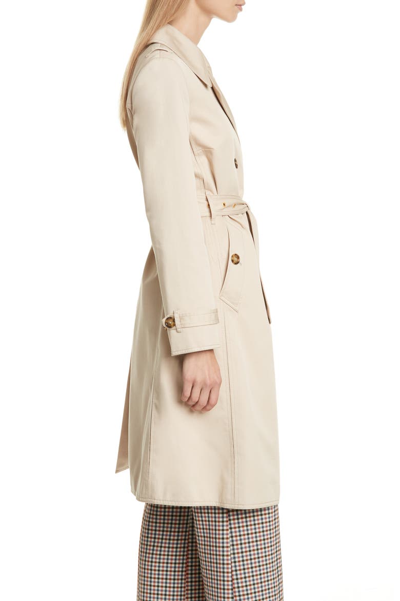 Gemini Trench Coat, Alternate, color, SAFARI