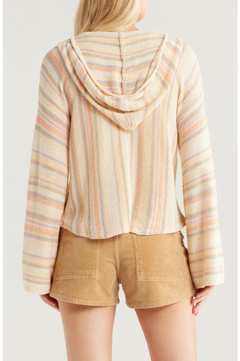 Baja Beach Stripe Hoodie, Alternate, color, SUNFLOWER
