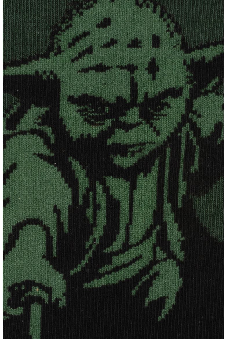 Green Yoda Socks & Jedi Lapel Pin Gift Set, Alternate, color, BLACK