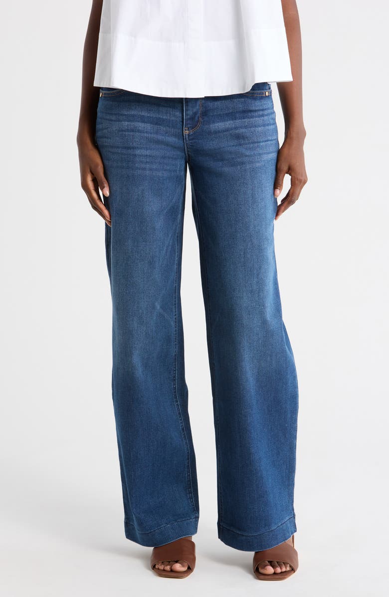Democracy 'Ab'Solution High Waist Wide Leg Jeans, Main, color, Blue
