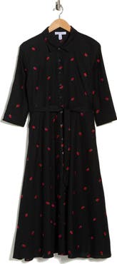Ellen Tracy Tie Waist Shirtdress