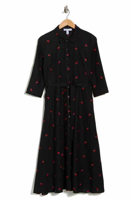 Ellen Tracy Tie Waist Shirtdress