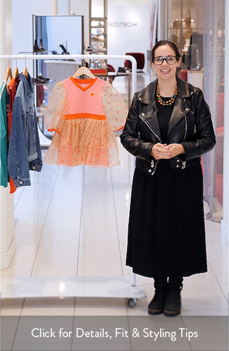 Kids' Polka Dot Tulle Party Dress, sales video thumbnail