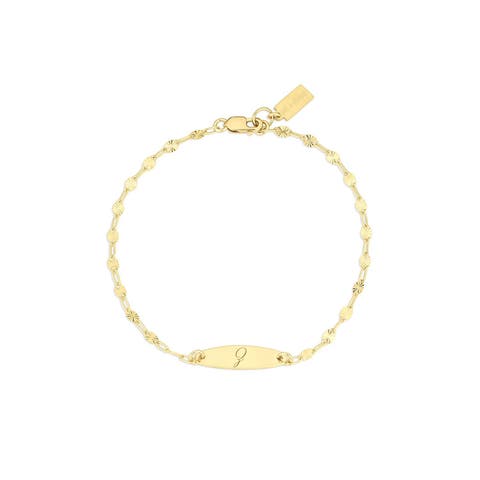 Bank Initial Bracelet