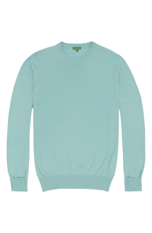 Sid Mashburn Fine Gauge Wool Crewneck Sweater In Celadon Escorial Wool