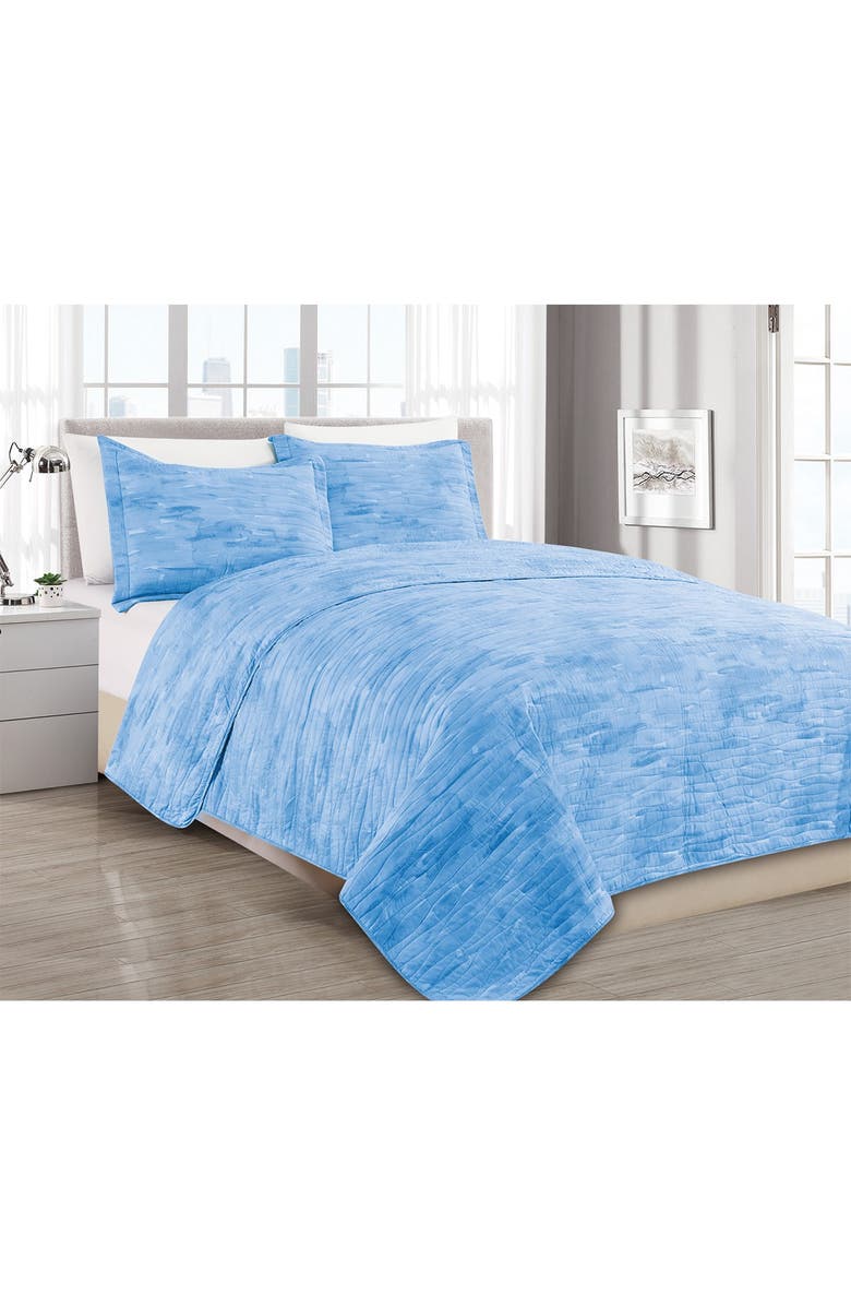 MELANGE HOME Sleepy Texture 2-Piece Quilt Set - Twin, Alternate, color,