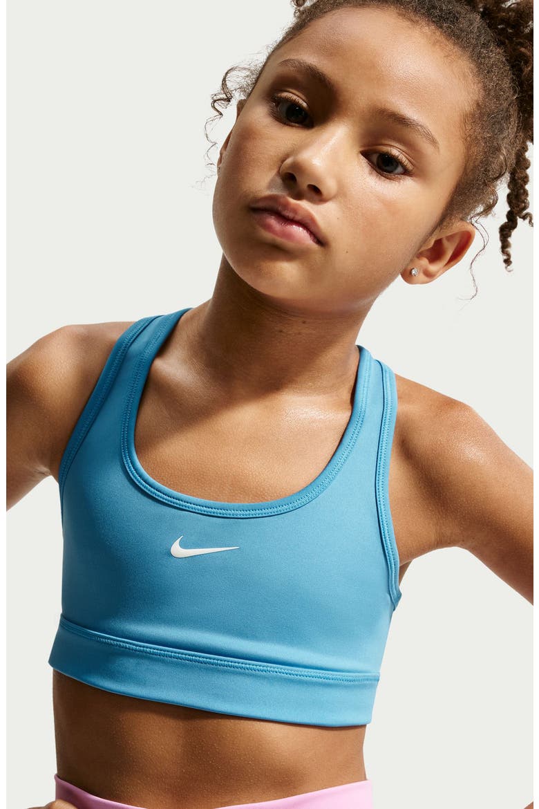 Kids' Dri-FIT Racerback Sports Bra, Alternate, color, UNIVERSITY BLUE