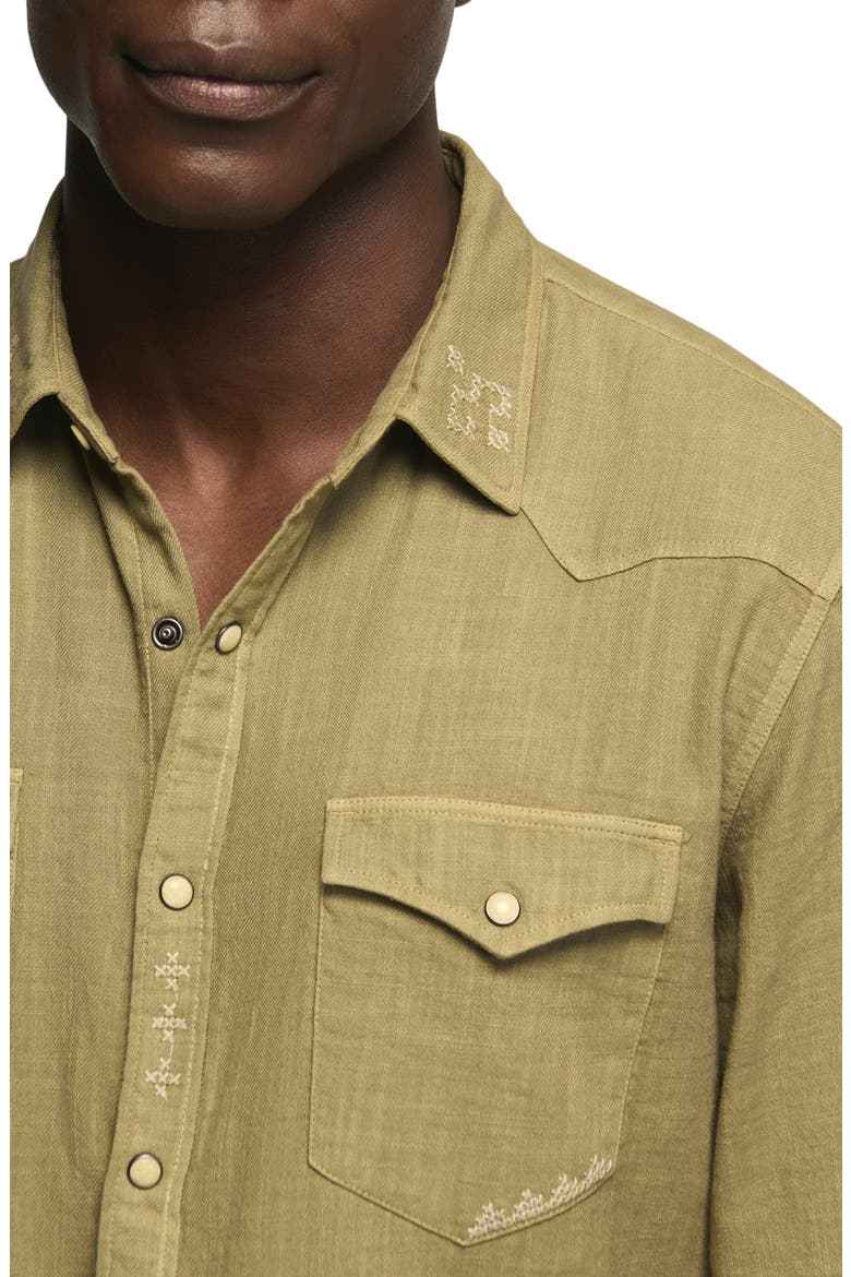 Embroidered Long Sleeve Western Shirt, Alternate, color, OVERLAND TREK