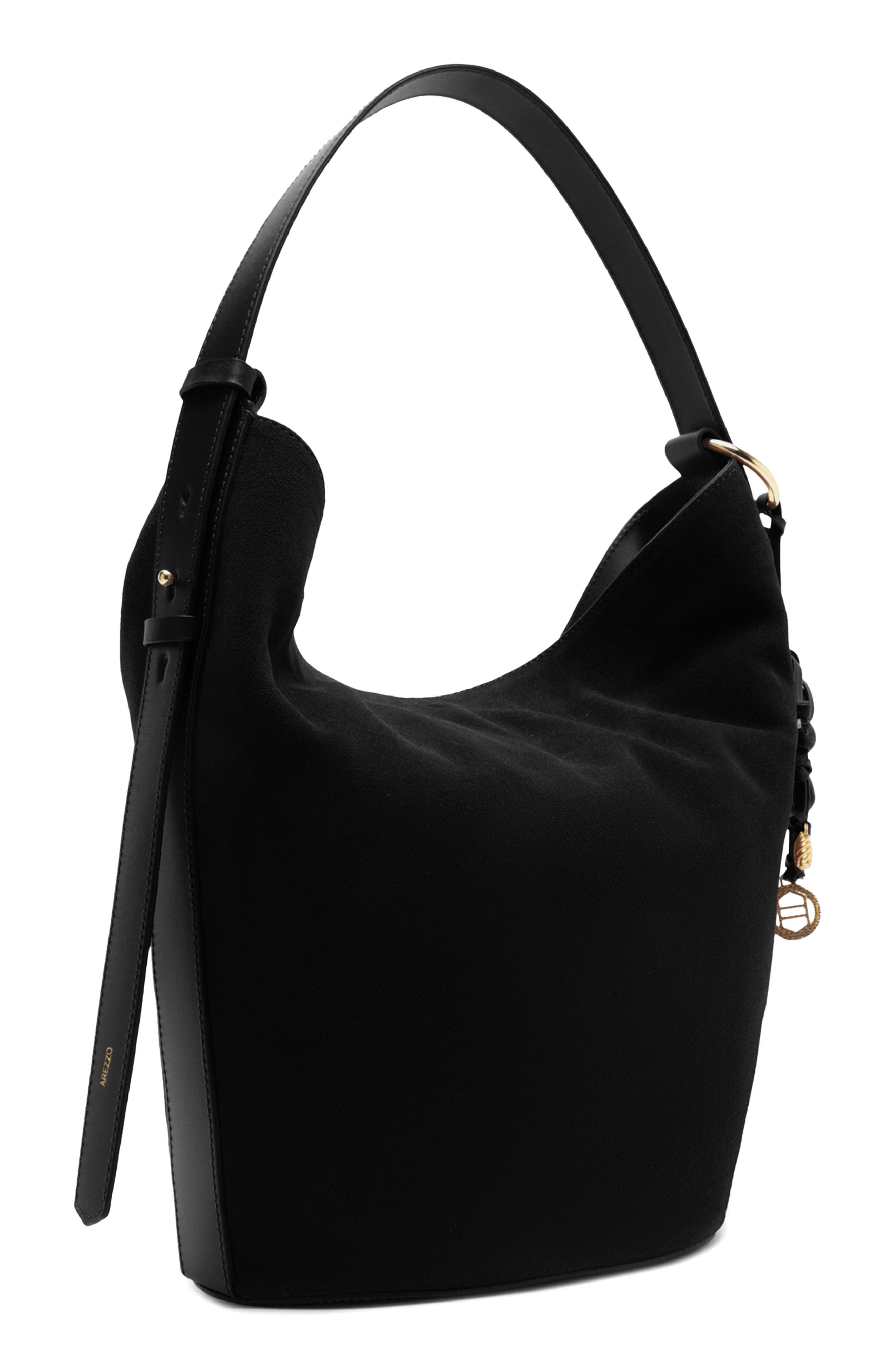 Arezzo Large Simone Suede Hobo Bag, Alternate, color, 