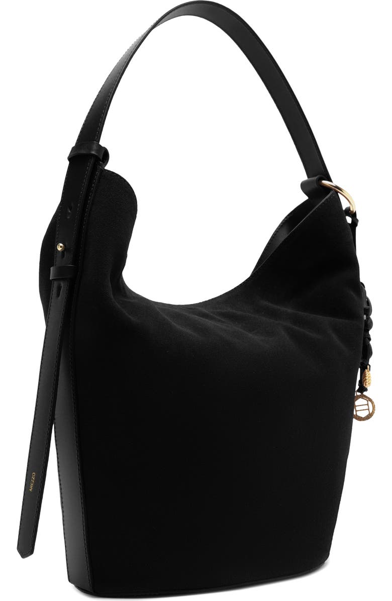 Arezzo Large Simone Suede Hobo Bag, Alternate, color,