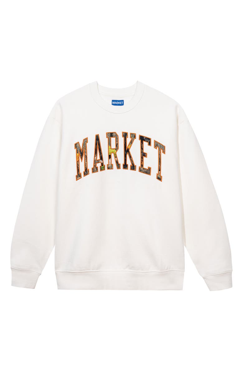 MARKET Fauxtree Arc Logo Embroidered Sweatshrt, Main, color, 