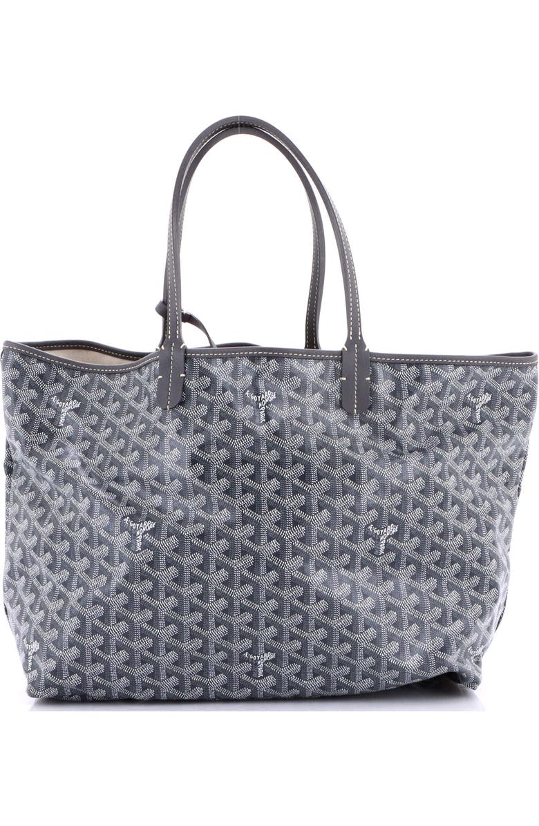 Pre-Owned Goyard Saint Louis Tote Coated Canvas PM, Main, color, Gray