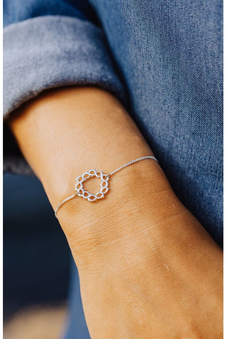 Crown Of Thorns Bracelet, Alternate, color, Sterling Silver