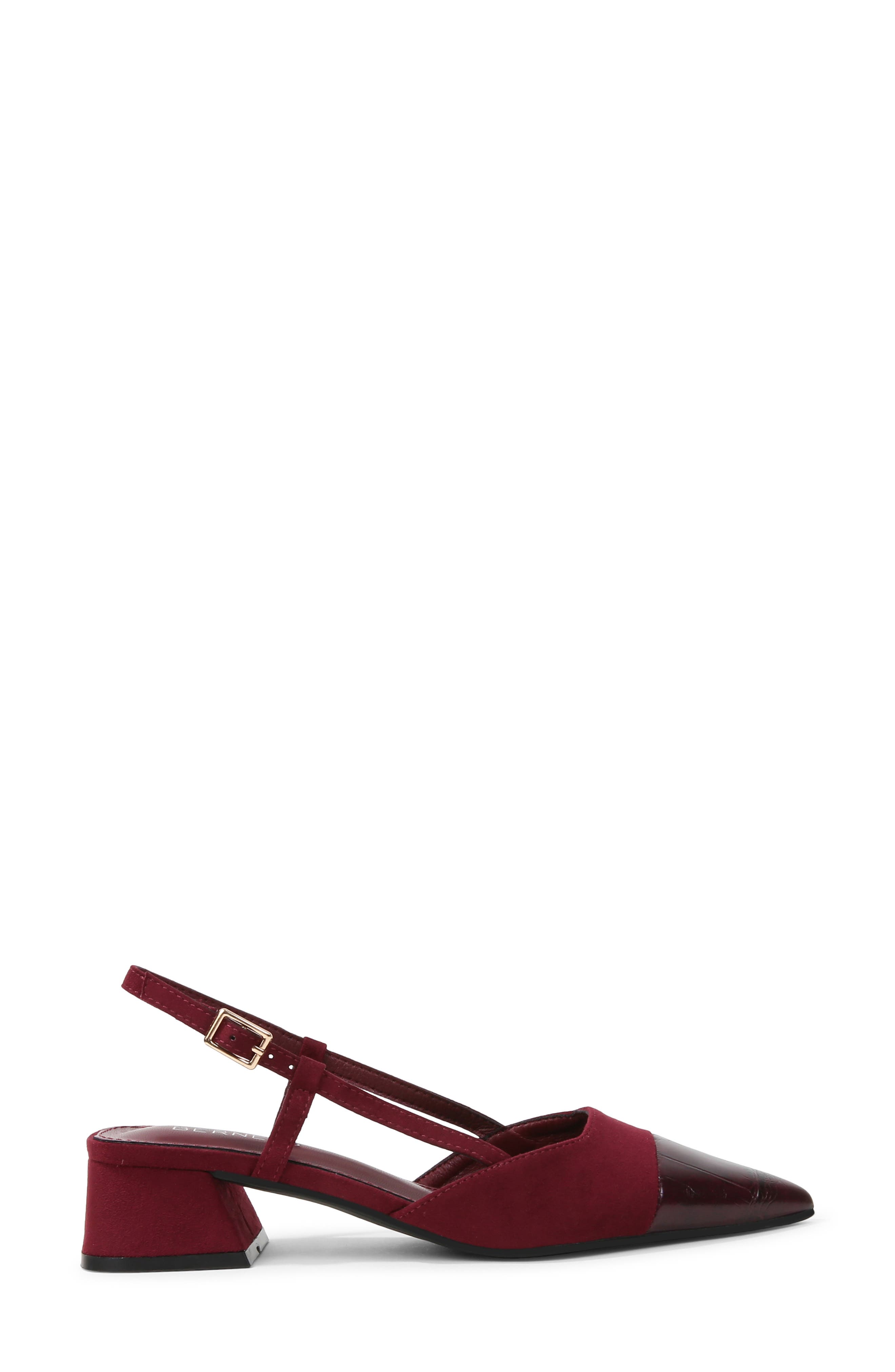 Slingback Block Heel Pump, Alternate, color, WINE