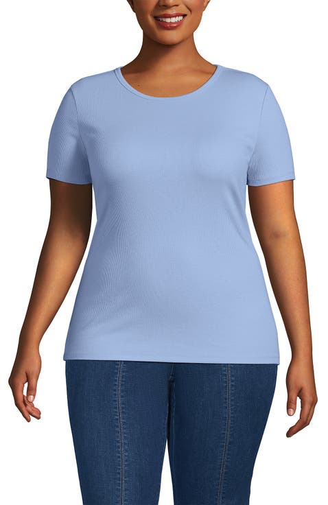 Plus Size Micro Rib T-Shirt