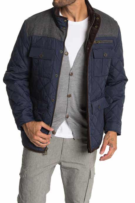 Cole Haan Quilted Utility Pocket Jacket