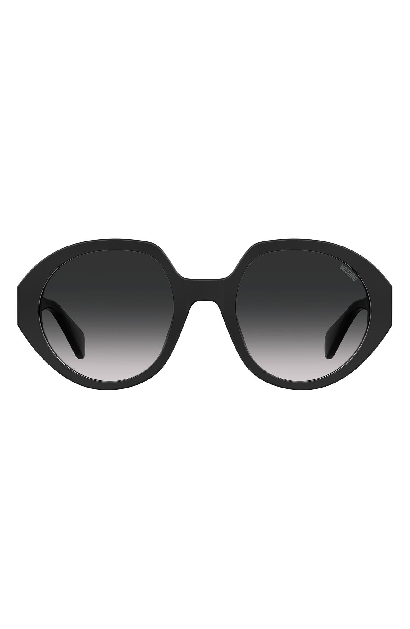 Moschino 53mm Gradient Round Sunglasses