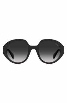 Moschino 53mm Gradient Round Sunglasses