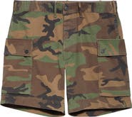 Double RL Camouflage Ripstop Cotton Cargo Shorts