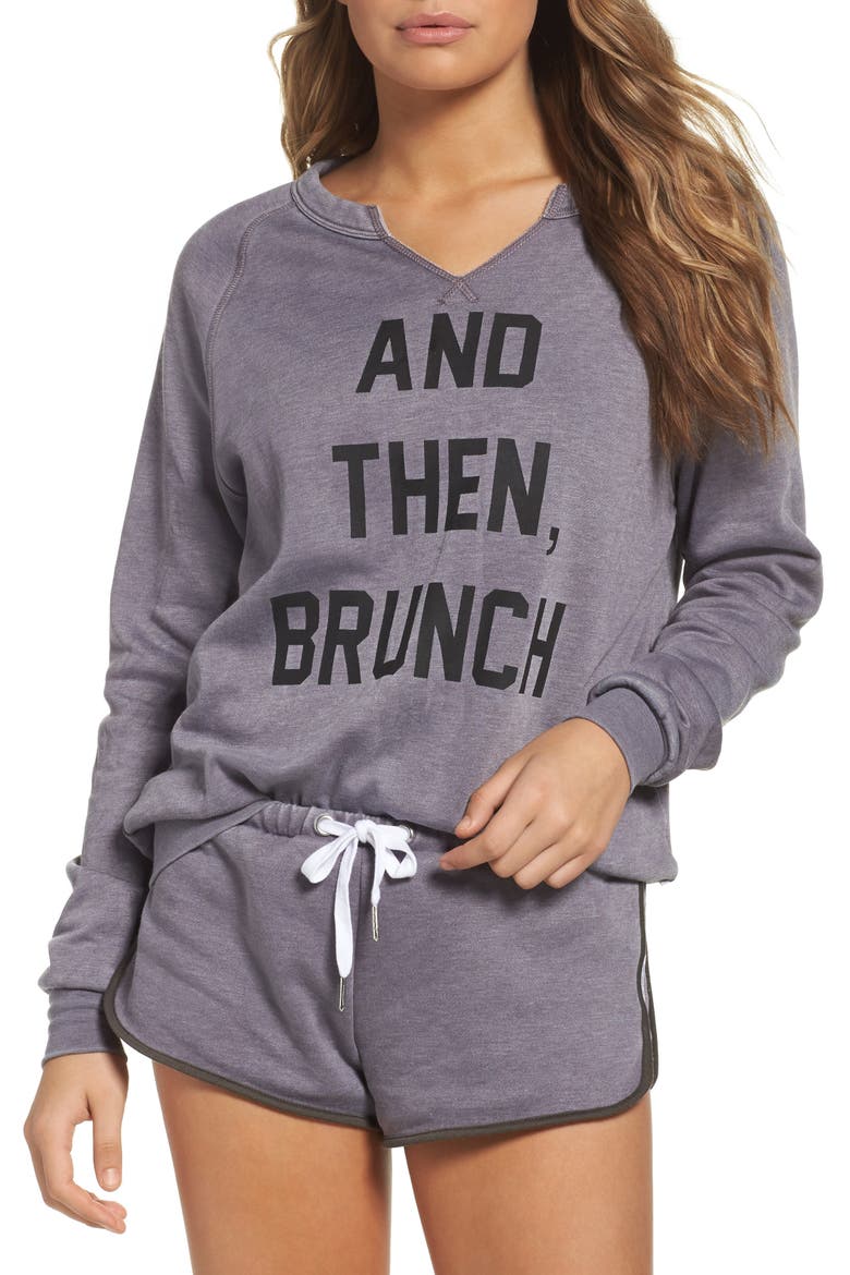 And Then Brunch Sweatshirt, Alternate, color, SHARK