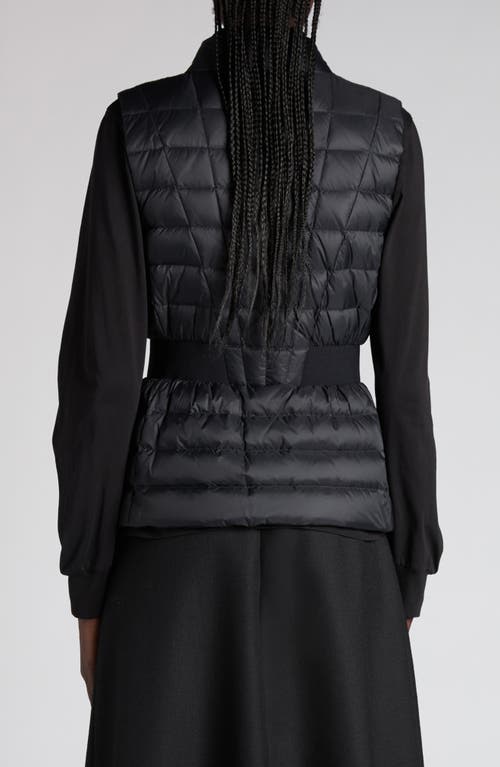 Moncler Valmarie Down Puffer Vest In Black