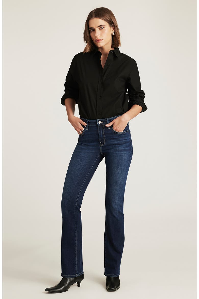 Molly Mid Rise Bootcut Jeans, Alternate, color, DEEP BRUSHED FEATHER LUXE