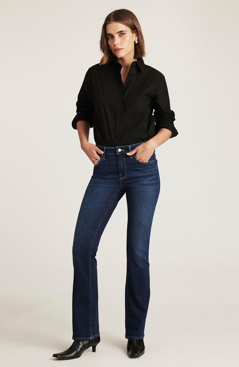 Mavi Jeans Molly Mid Rise Bootcut Jeans, Alternate, color, Deep Brushed Feather Luxe