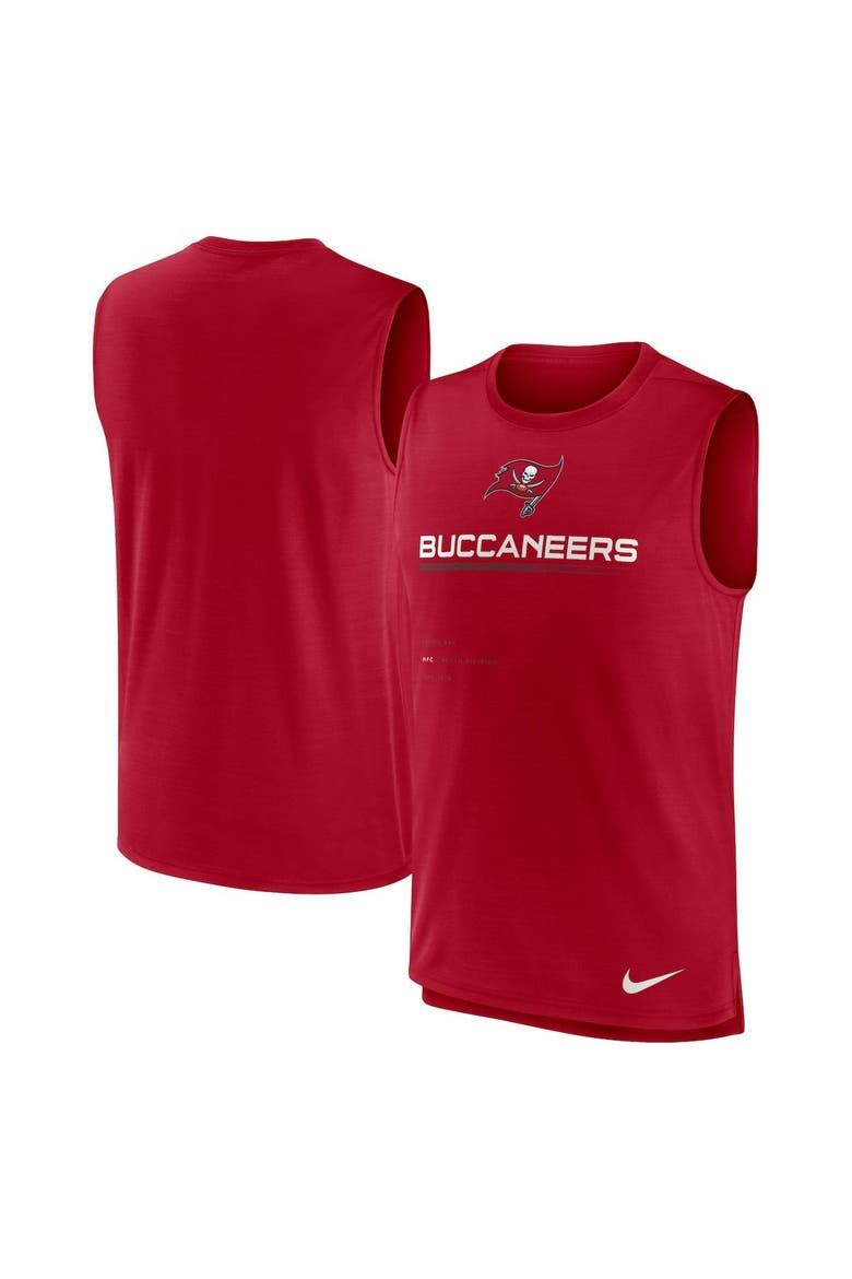 Men's Nike Red Tampa Bay Buccaneers Muscle Trainer Tank Top, Main, color, Red