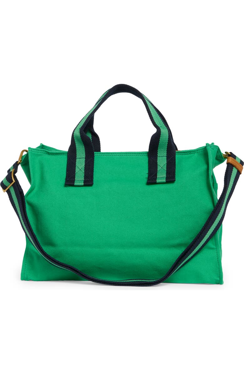 New Amsterdam Leatherworks Multi Compartment Canvas Tote Bag, Alternate, color, Kelly/ Kelly