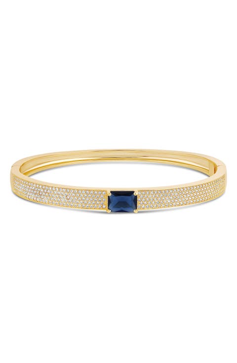 Pavé Center Stone Bangle