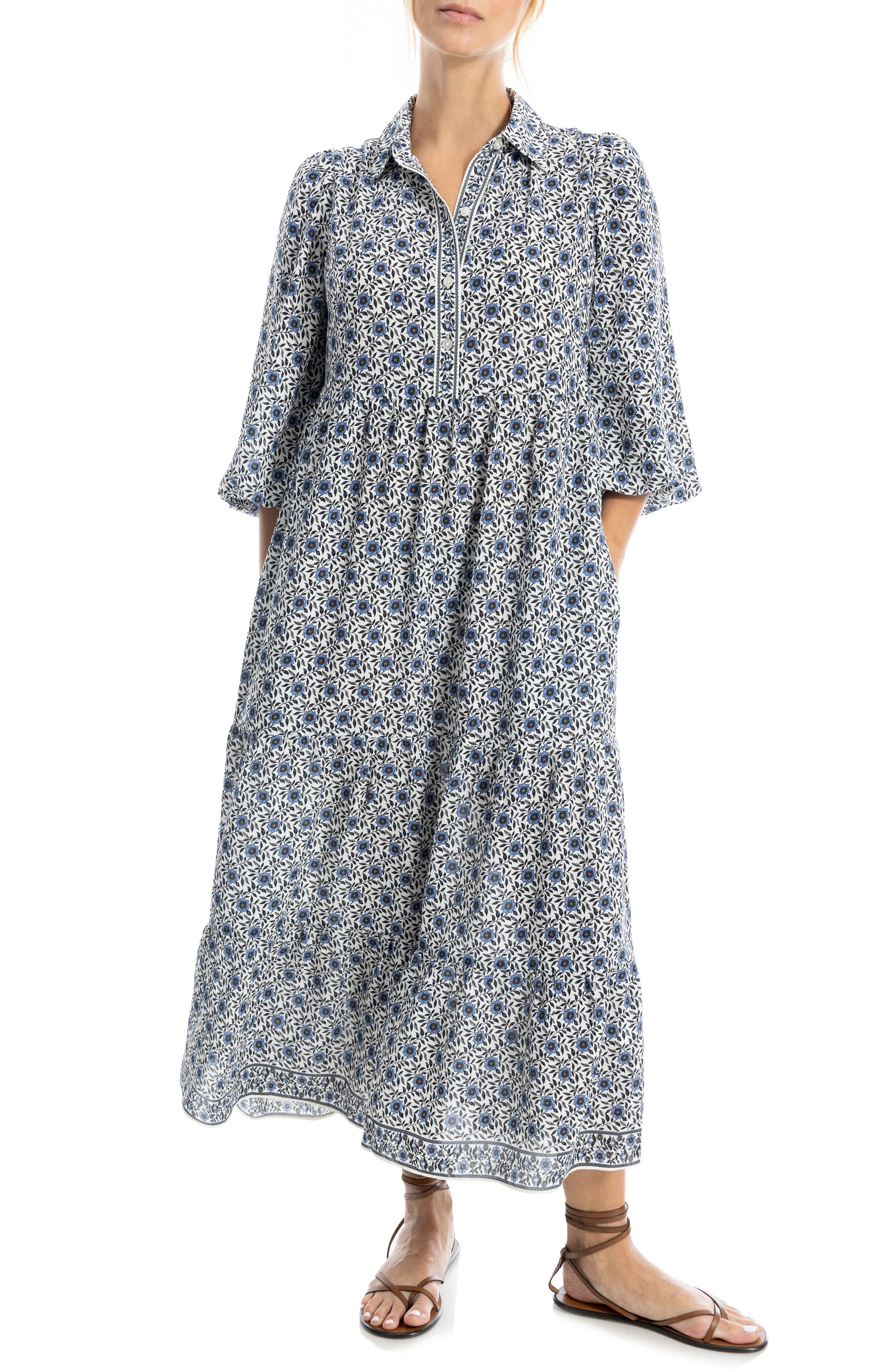 Crepe Tiered Maxi Dress - image 3