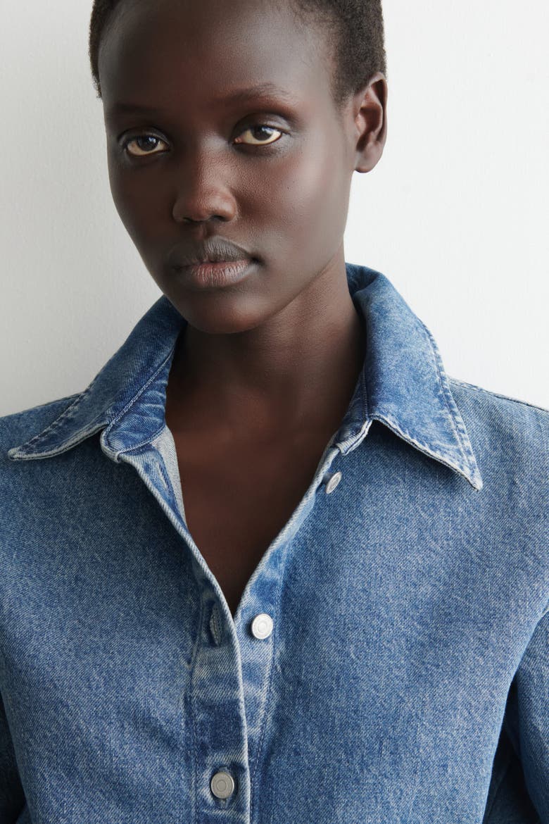 Denim Shirt, Alternate, color, BLUE