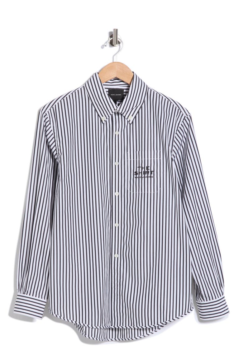 The Striped Shirt, Alternate, color, BLACK/WHITE