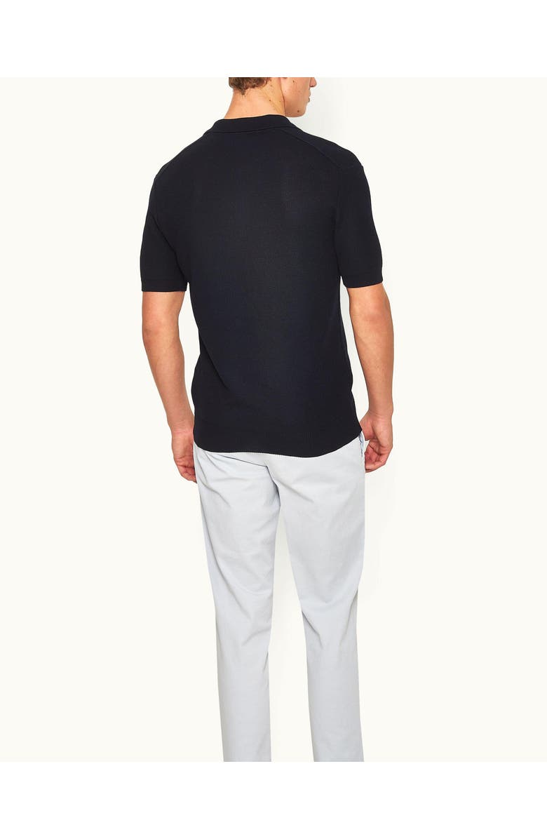 Orlebar Brown Horton Pique Tailored Fit Mercerised Cotton Polo Shirt, Alternate, color, Night Iris