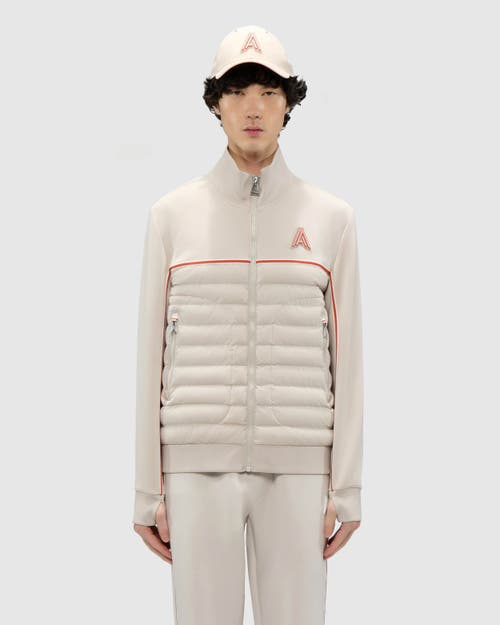Shop Alpenhaus Osseau Insulated Track Jacket In Stone